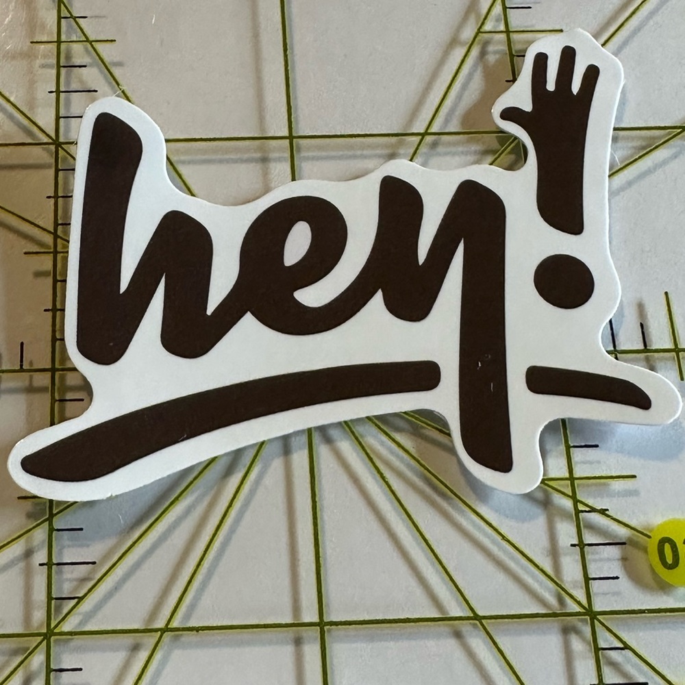 •Brand New• Hey Aesthetic Waterproof Sticker